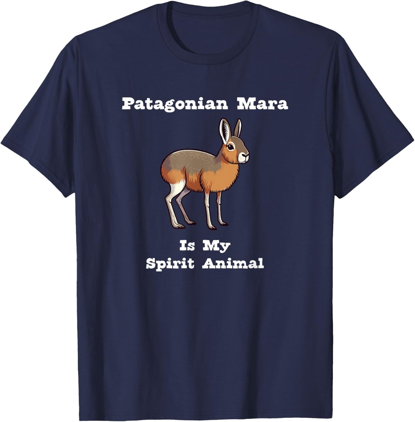 Patagonian Mara Spirit Animal T-Shirt - T-Shirt | Navy