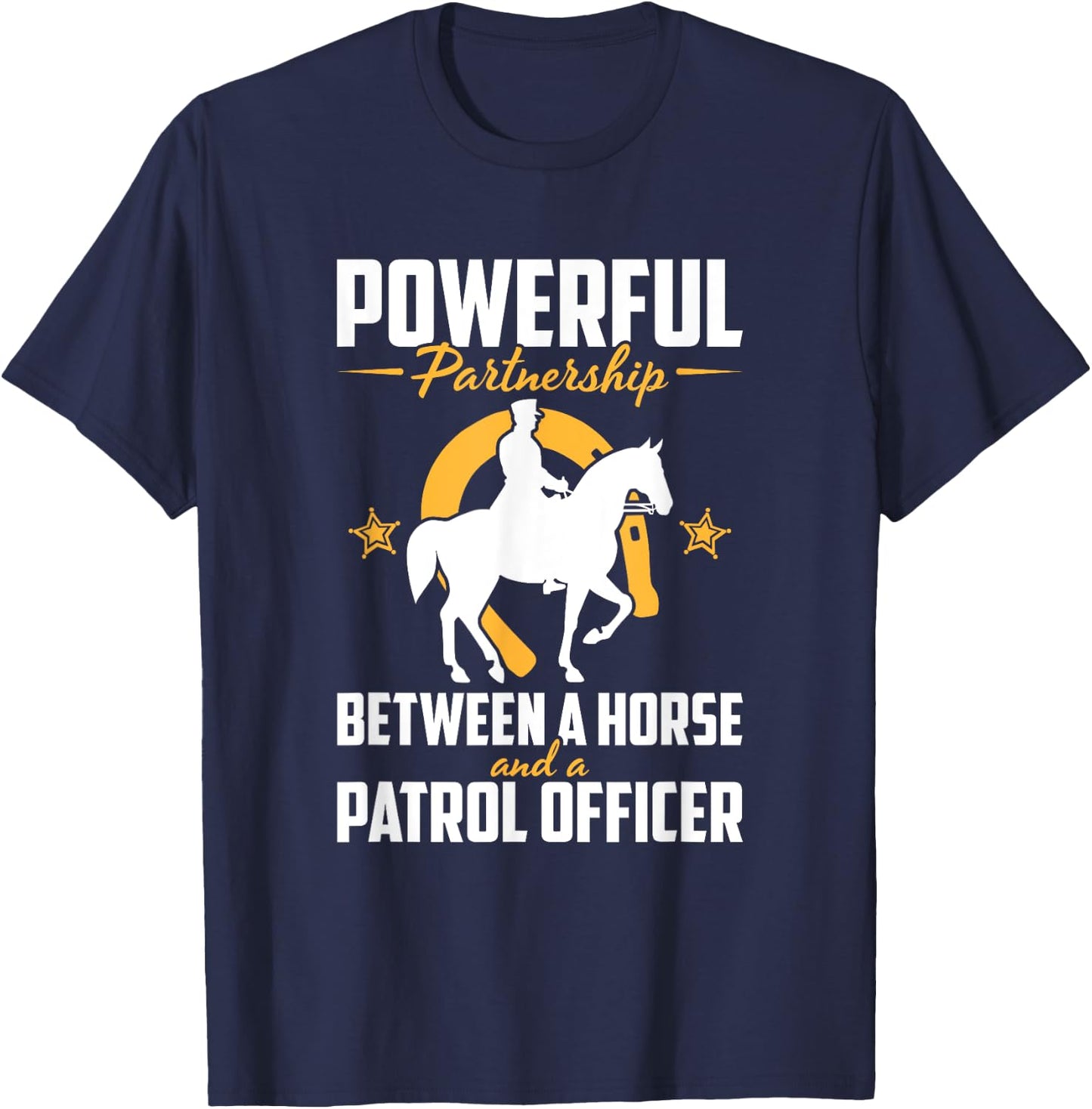 Police Horse Patrol Officer Cops Police Mounted Patrol T-Shirt - T-Shirt | Navy