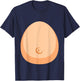 Funny lazy DIY monkey belly costume for halloween party T-Shirt - T-Shirt | Navy