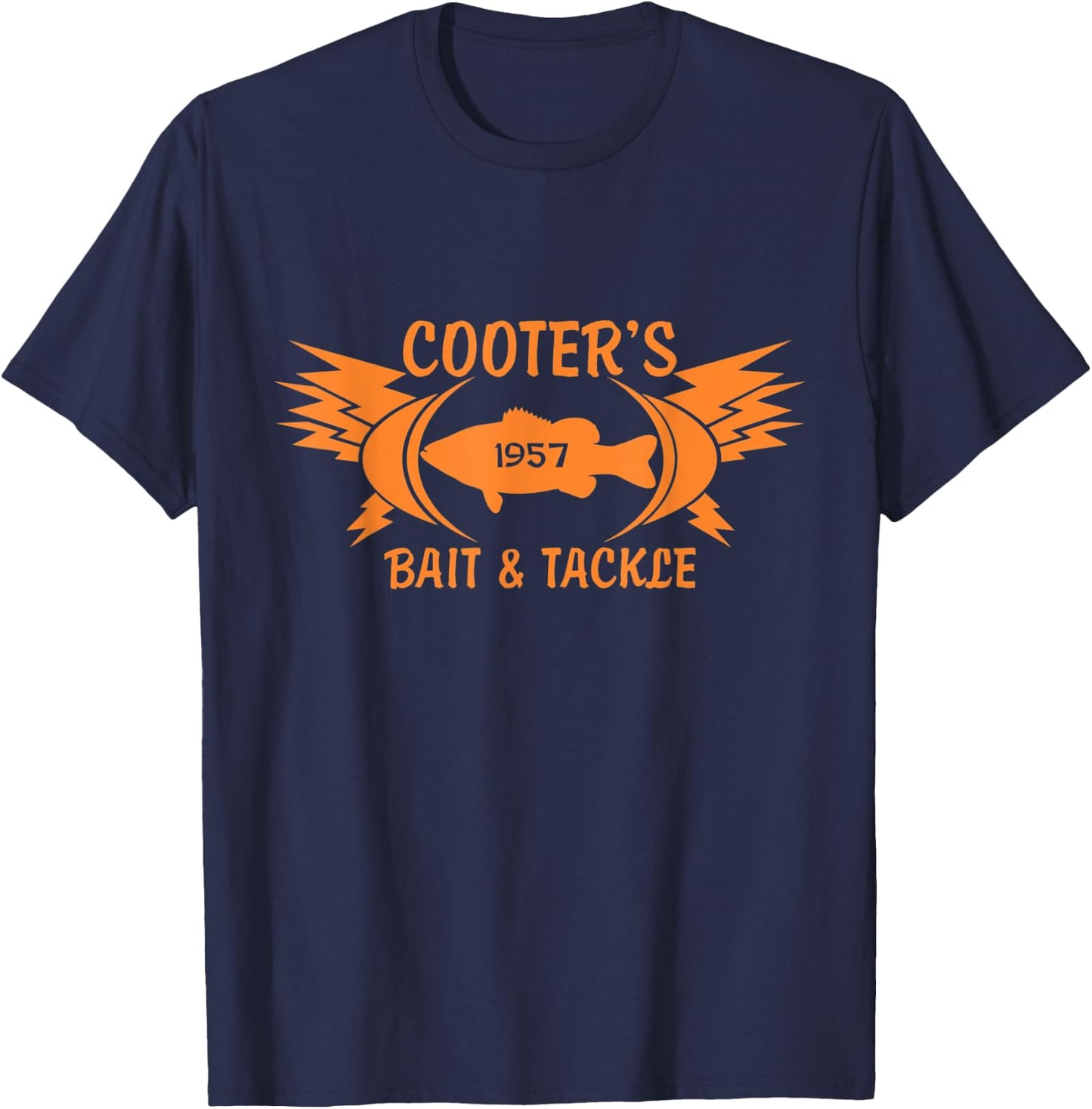 Cooter's Bait & Tackle Fishing Angler Fish . T-Shirt - T-Shirt | Navy
