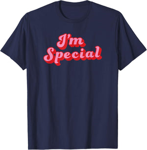 I’m Special retro vintage style design saying Im Special T-Shirt - T-Shirt | Navy