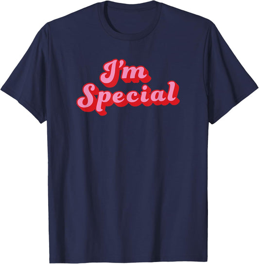 I’m Special retro vintage style design saying Im Special T-Shirt - T-Shirt | Navy