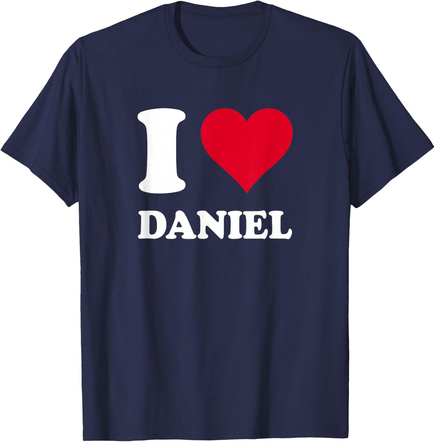 I Love Daniel T-Shirt - T-Shirt | Navy