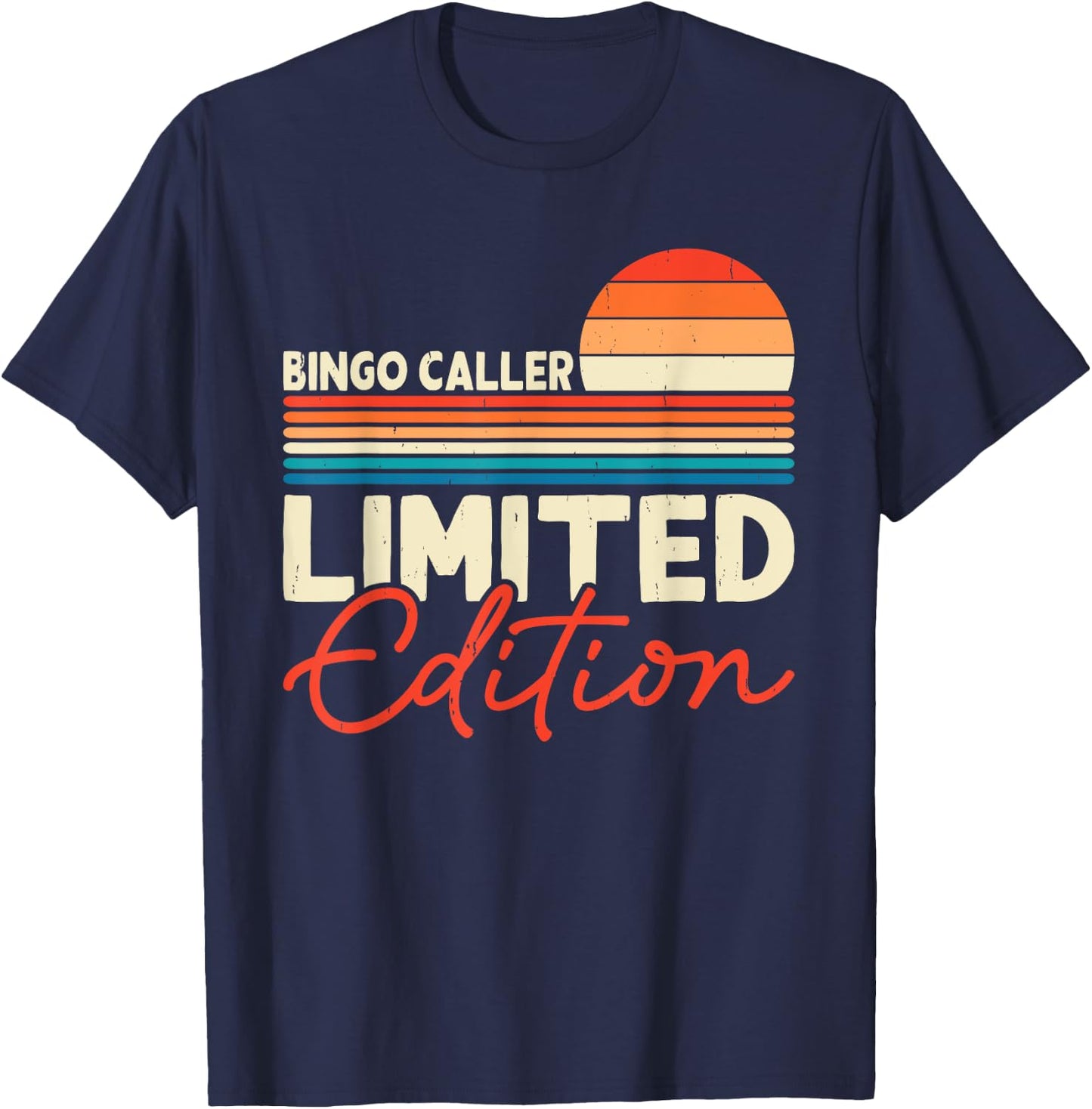 Bingo Caller Limited Edition - Winner Bingo Caller Lottery T-Shirt - T-Shirt | Navy