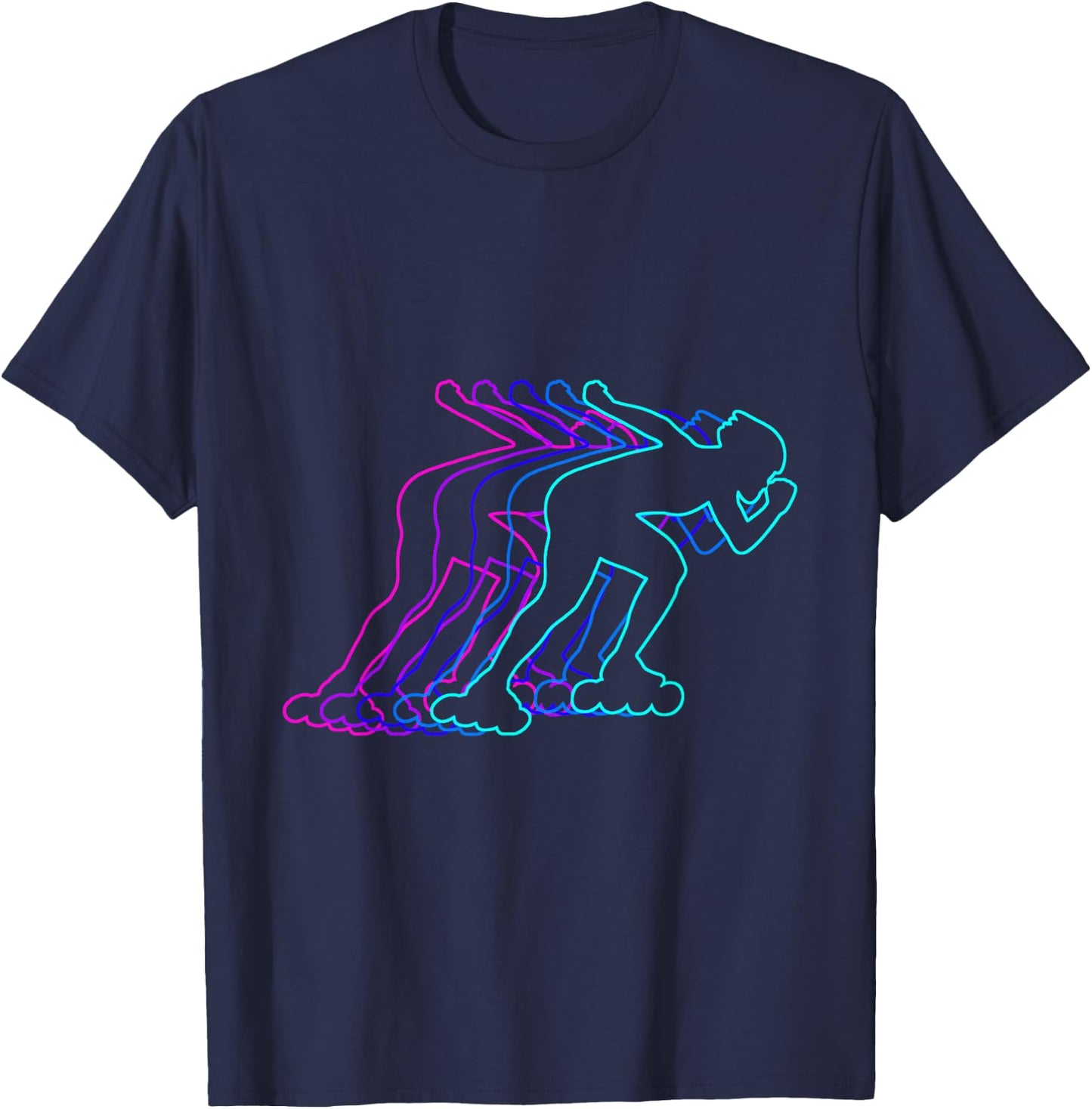 Roller Skating Roller Skater Gift Clothes For Boys Youth Men T-Shirt - T-Shirt | Navy