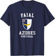 Faial Azores Flag - Faial Portugal Island Souvenir T-Shirt - T-Shirt | Navy