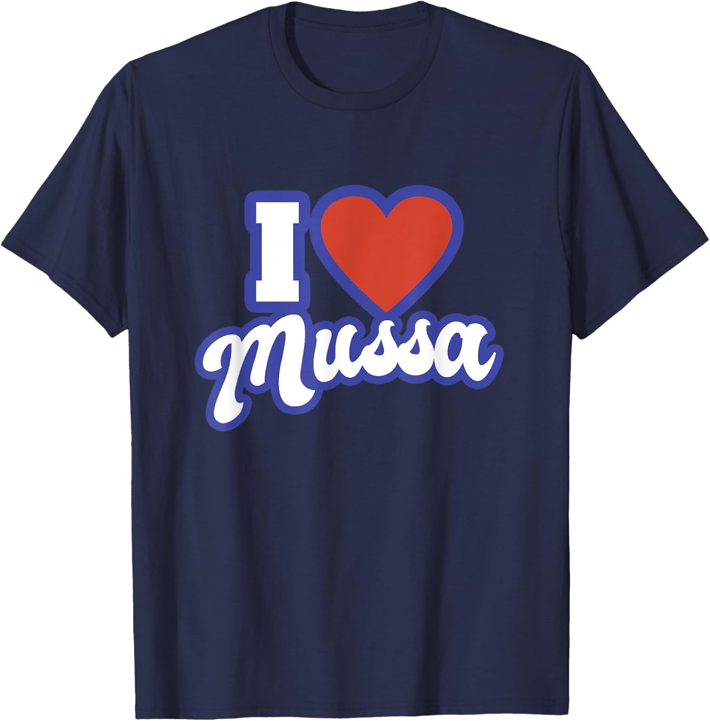 I Love Mussa T-Shirt - T-Shirt | Navy