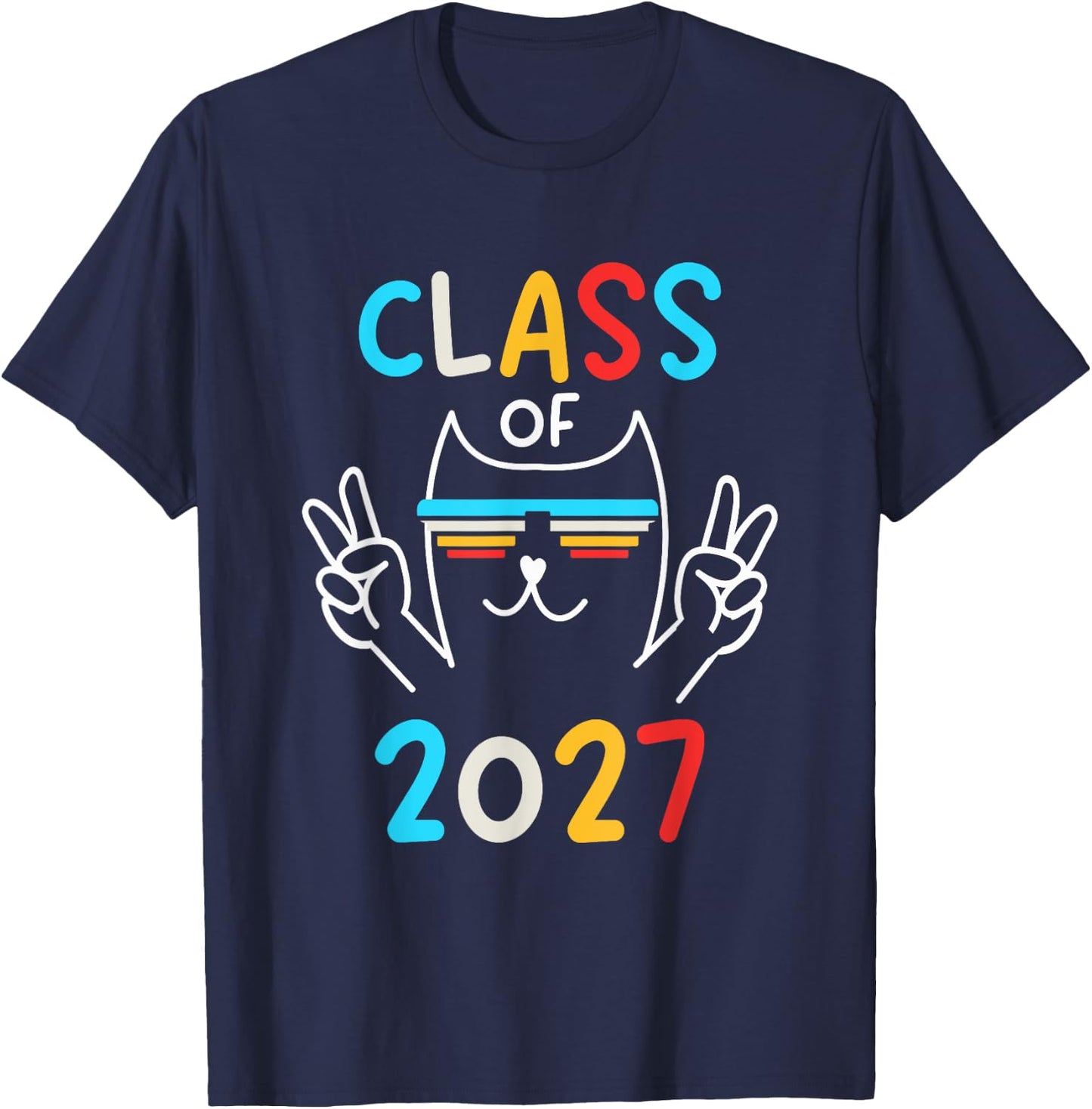Class Of 2027 T-Shirt - T-Shirt | Navy