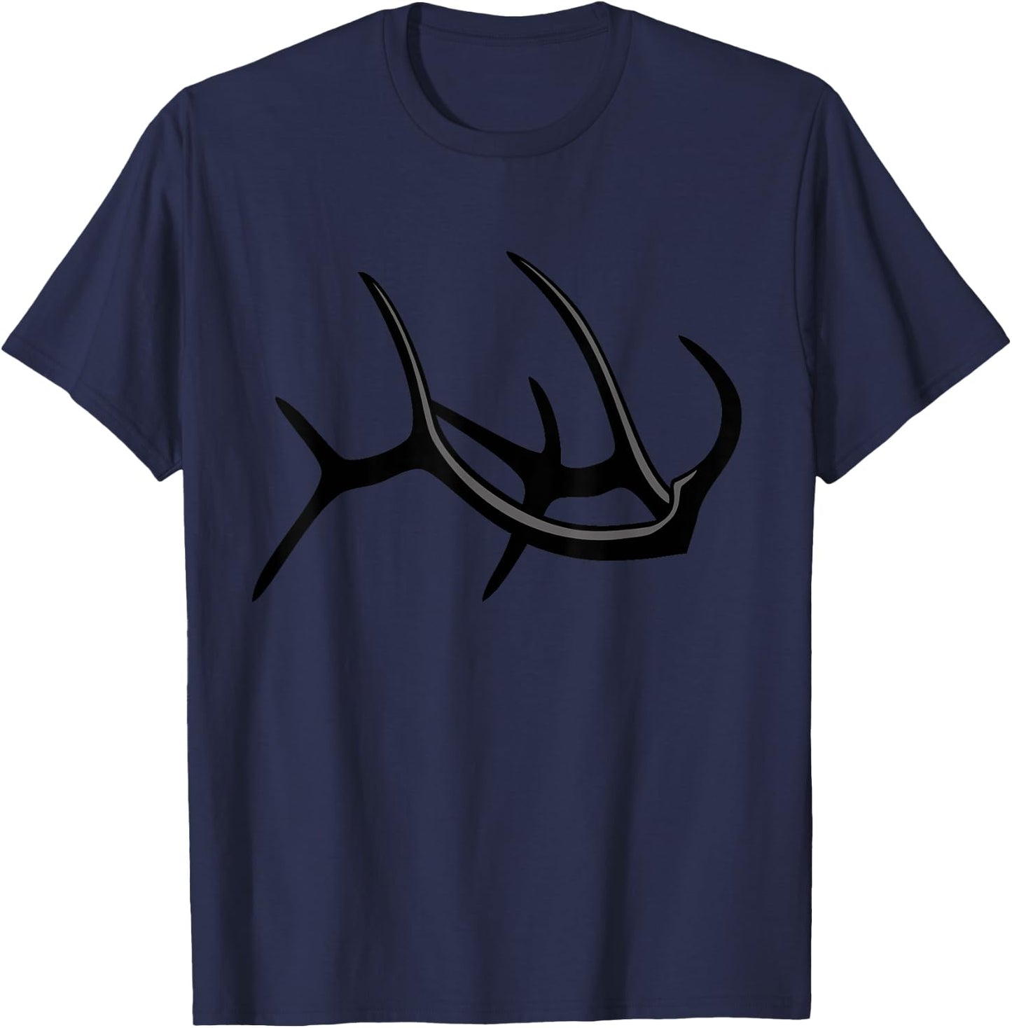 Outdoor Antlers Elk Deer T-Shirt - T-Shirt | Navy