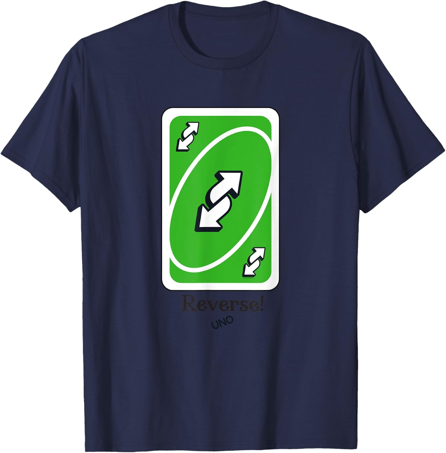 UNO - Green Reverse Card T-Shirt - T-Shirt | Navy