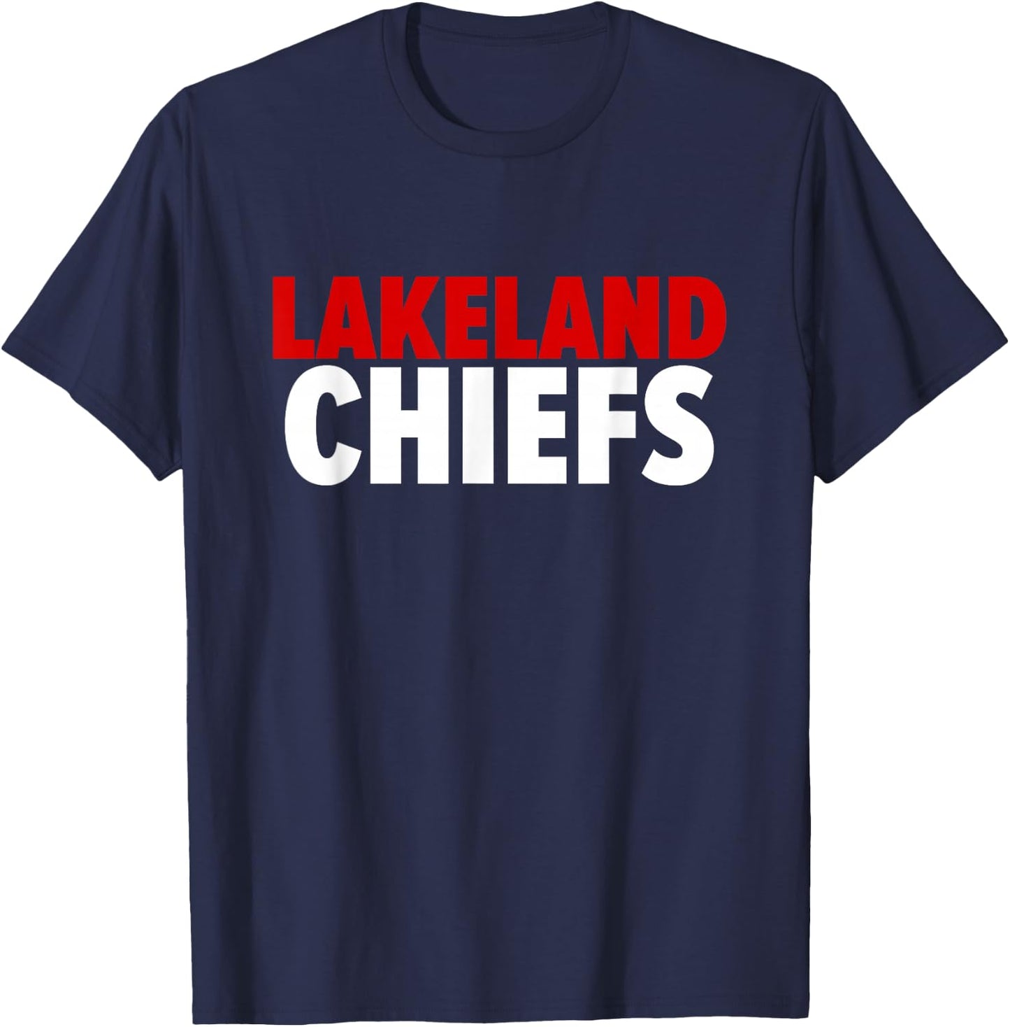 Lakeland Chiefs Bold T-Shirt - T-Shirt | Navy