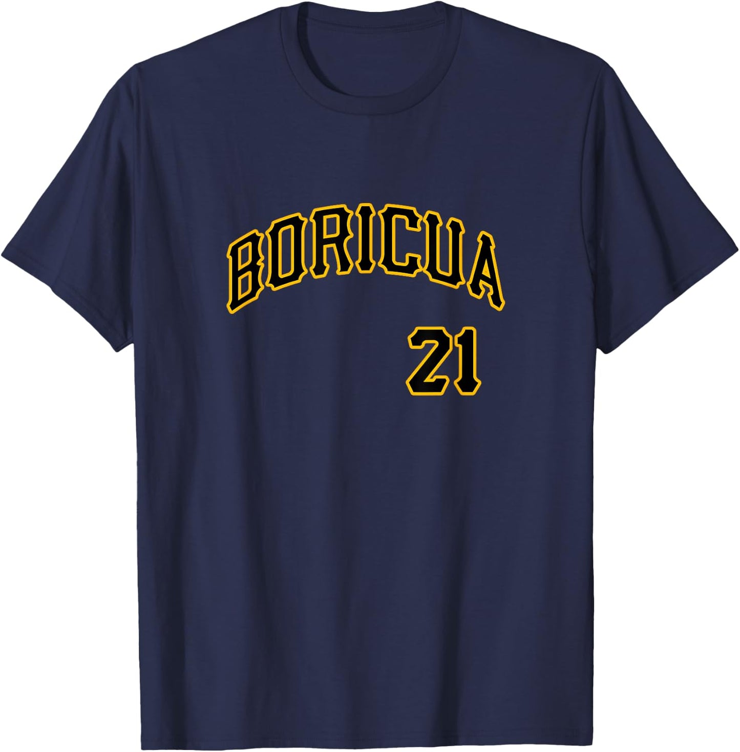 Boricua 21 Puerto Rico 21 Santurce Baseball Souvenir T-Shirt - T-Shirt | Navy