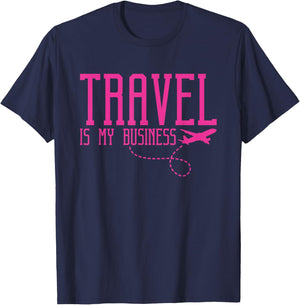 Travel Agent Travel Is My Business T-Shirt - T-Shirt | Navy