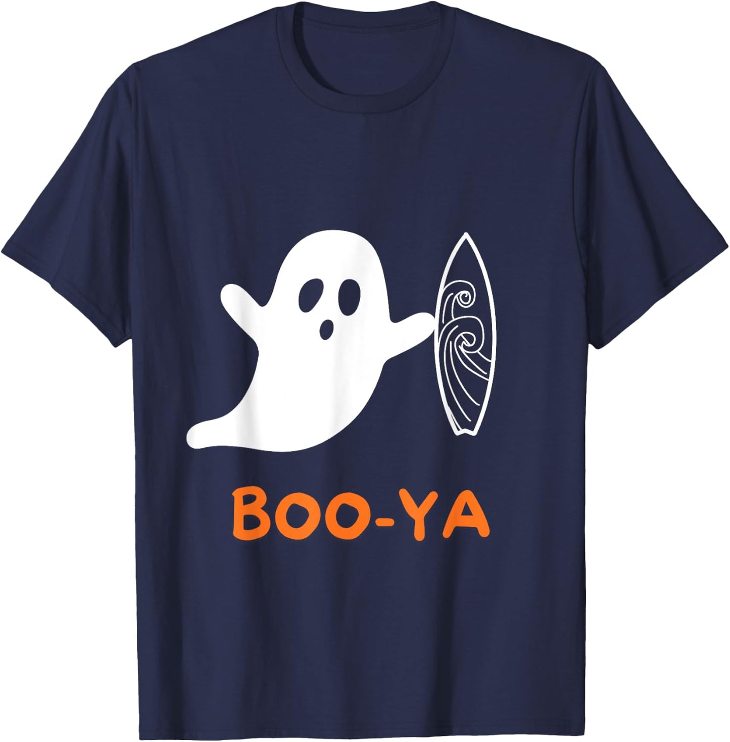 Funny Halloween Apparel Ghost Boo-ya T-Shirt - T-Shirt | Navy