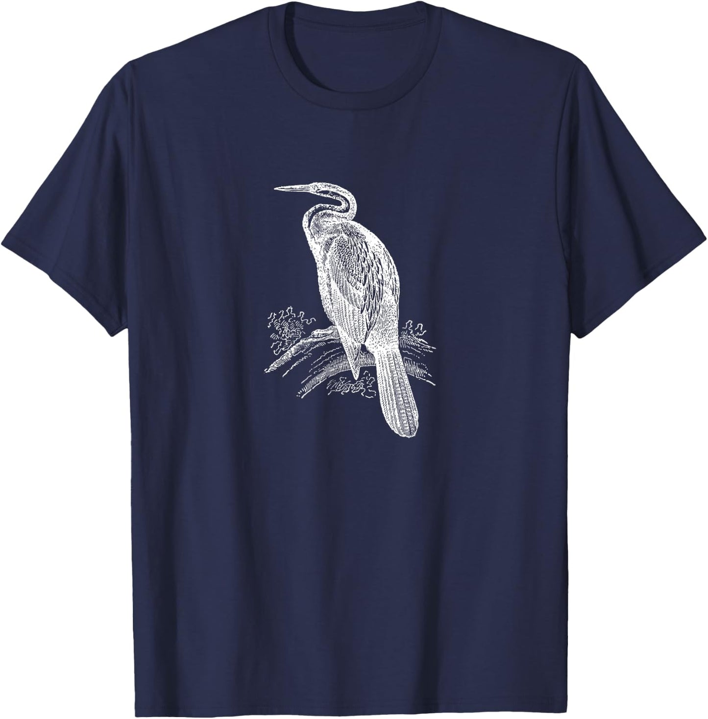 Anhinga Snake Bird Darter Bird Anhinga Cormorant T-Shirt - T-Shirt | Navy