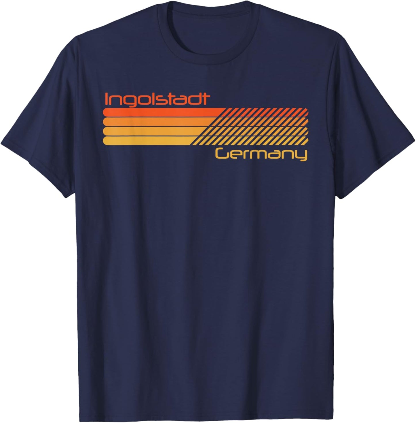 Retro Ingolstadt Germany T-Shirt - T-Shirt | Navy