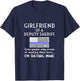 Proud Deputy Sheriff Girlfriend Boyfriend Quote Saying USA T-Shirt - T-Shirt | Navy