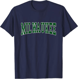 MILWAUKEE - Hometown Pride - Throwback Design - Classic T-Shirt - T-Shirt | Navy