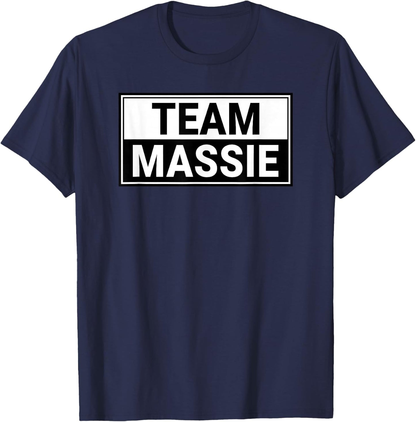 Team Massie - I Stand With True American Thomas Massie T-Shirt - T-Shirt | Navy