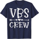 VBS Crew Faith-Based Gathering Sunday School Teacher Women Girls Kids T-Shirt - T-Shirt | Navy