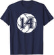 Volleyball Player #14 Volleyball Mom Dad Jersey Number 14 T-Shirt - T-Shirt | Navy