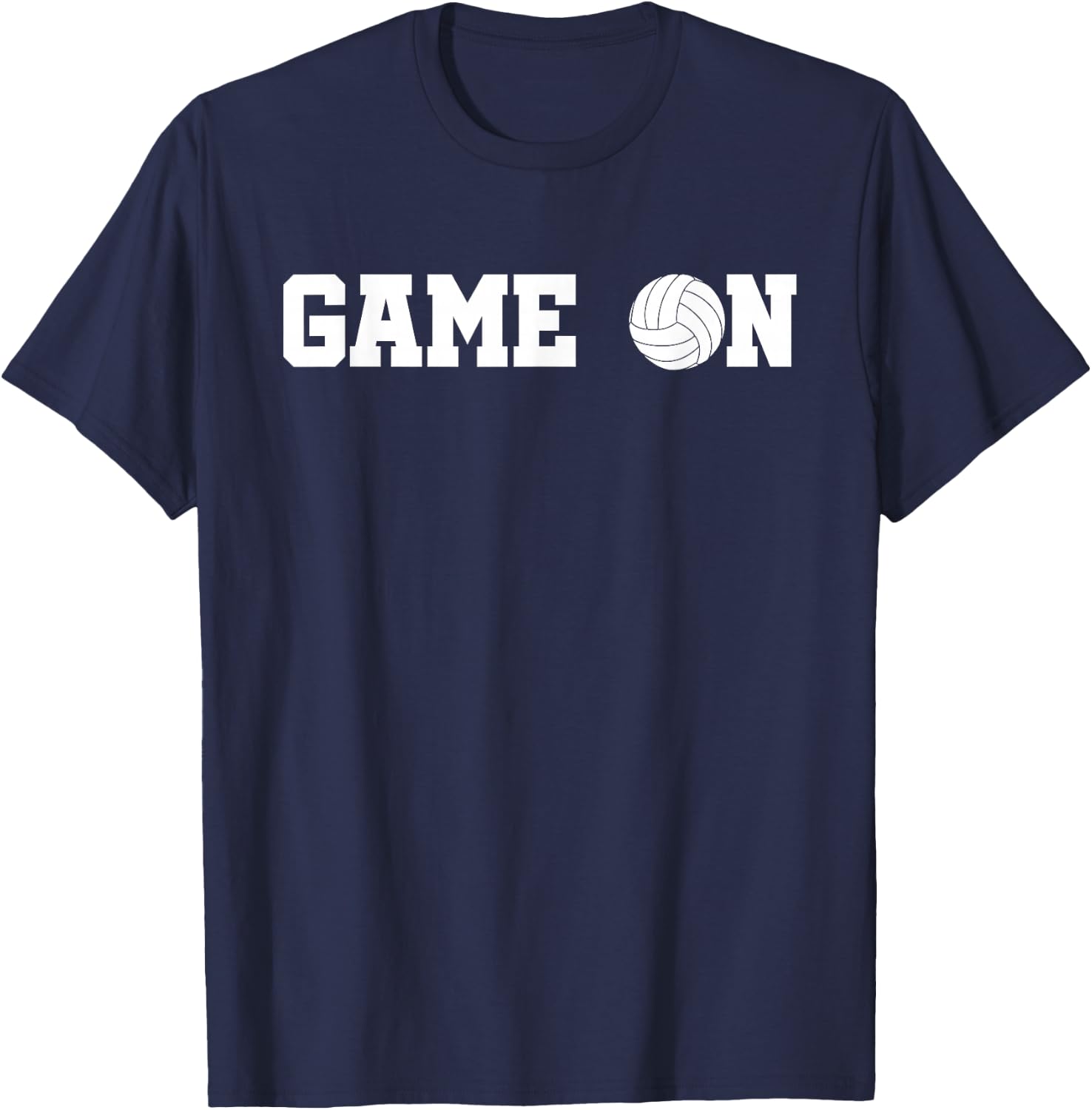 Game On Volleyball Team Gift Women Girls Boys T-Shirt - T-Shirt | Navy