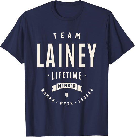 Team Lainey Lifetime Member Funny Name Lainey T-Shirt - T-Shirt | Navy