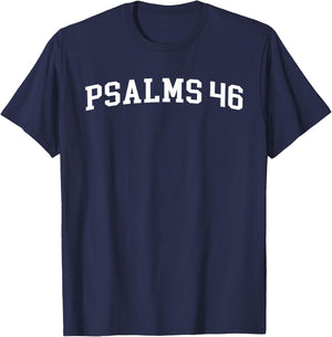 Psalms 46 T-Shirt - T-Shirt | Navy