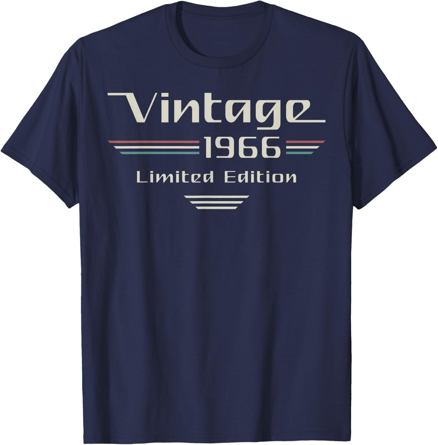 Vintage 1966 Limited Edition Classic Car 60th Birthday T-Shirt - T-Shirt | Navy