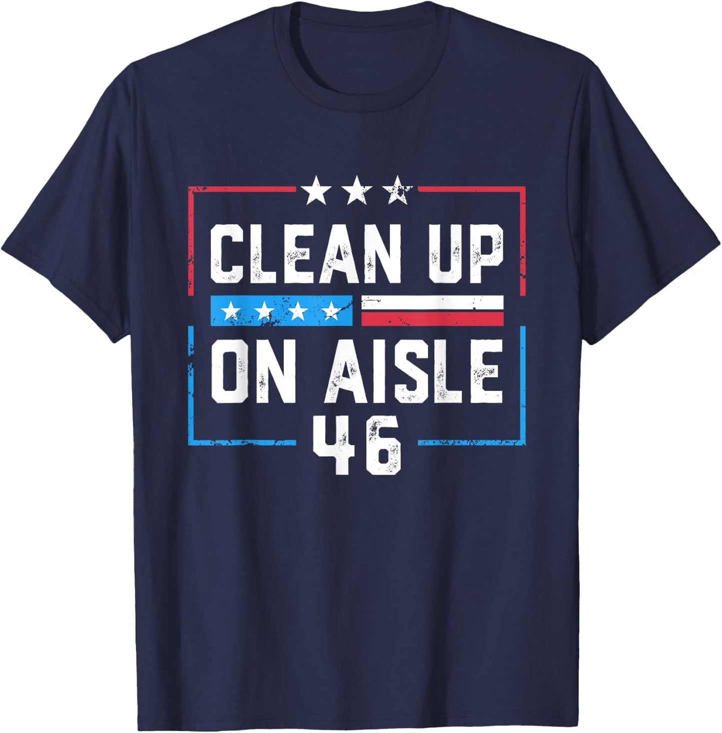 Clean Up In Aisle 46 American Vintage T-Shirt - T-Shirt | Navy