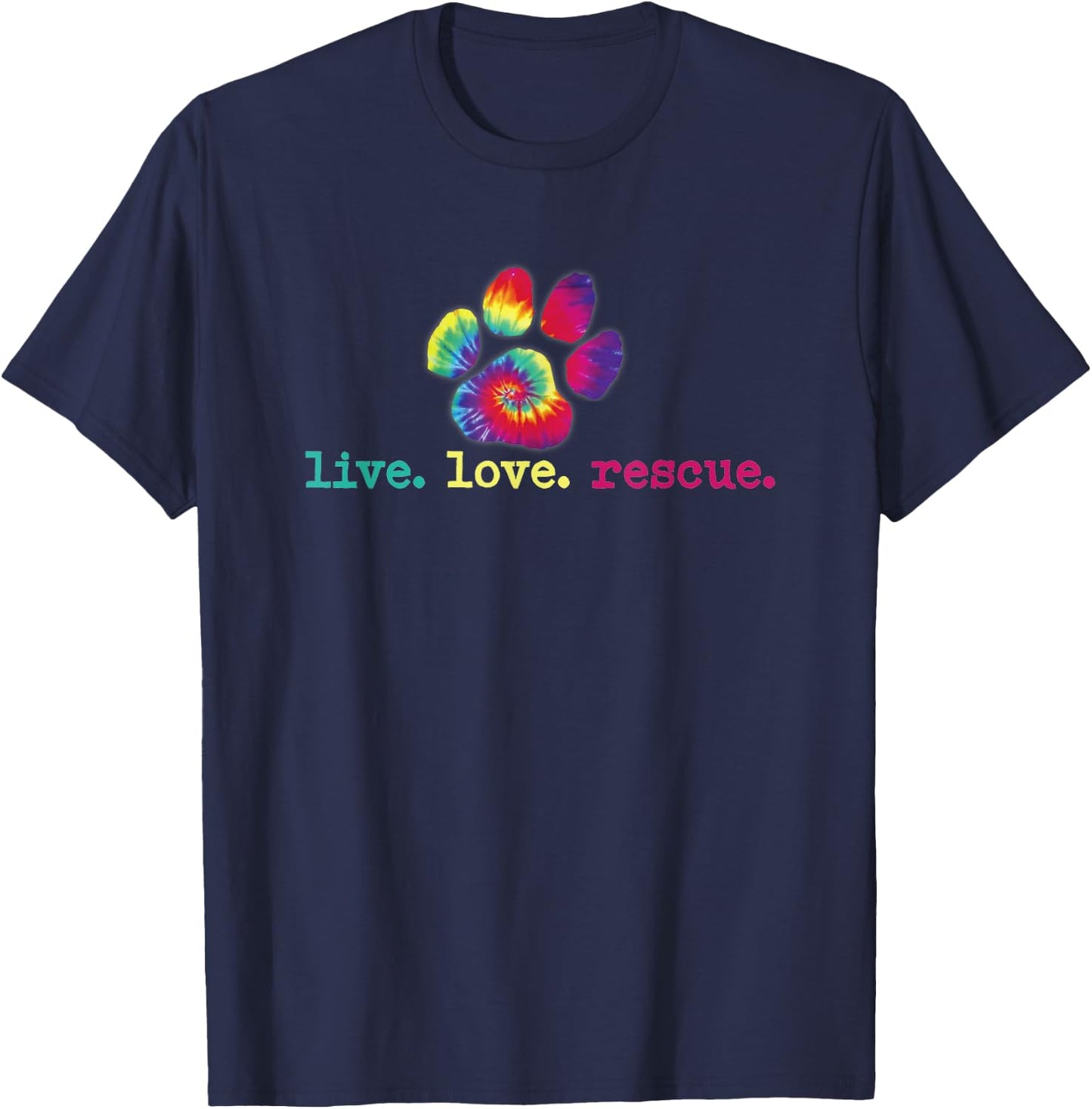 PitBull Mom Pitbull Mama Gift Live Love Rescue Lover Tie Dye T-Shirt - T-Shirt | Navy