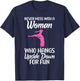 Never mess with a Woman who hangs Upside Down for fun Pole T-Shirt - T-Shirt | Navy