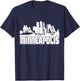 Minneapolis Minnesota Downtown Skyline T-Shirt - T-Shirt | Navy