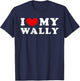 I Love My Wally T-Shirt - T-Shirt | Navy