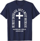 He Must Increase But I Must Decrease Jesus Cross Vintage T-Shirt - T-Shirt | Navy