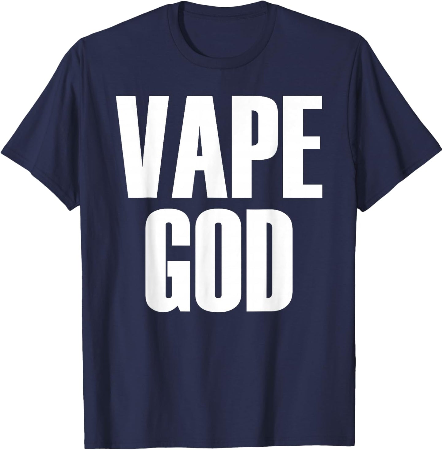 Vape God Dank Meme Funny Vape Nation Novelty T-Shirt - T-Shirt | Navy