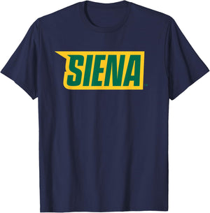 Siena College Saints - Saints Text Logo T-Shirt - T-Shirt | Navy