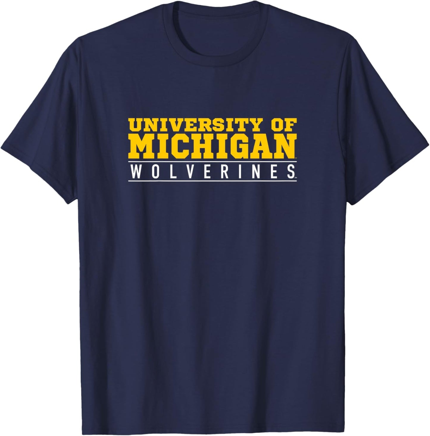 Kids University of Michigan Wolverines U of M Between the Lines T-Shirt - T-Shirt | Navy