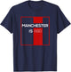 Manchester is Red Funny United Football Supporter T-Shirt - T-Shirt | Navy
