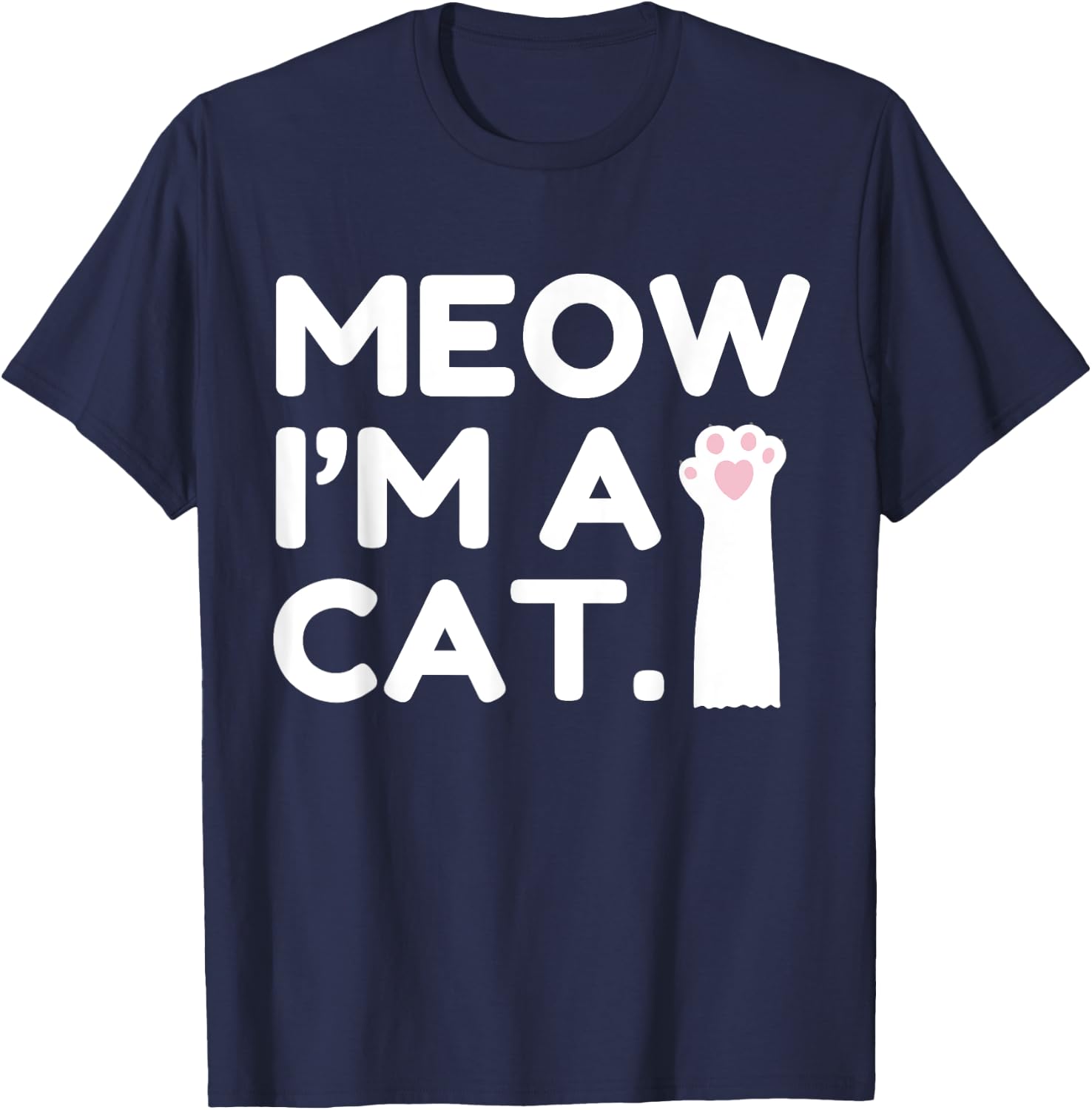 Meow I'm a cat funny lazy animal costume Women T-Shirt - T-Shirt | Navy