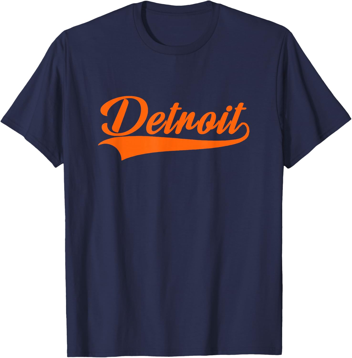 Detroit - Throwback Design - Classic T-Shirt - T-Shirt | Navy
