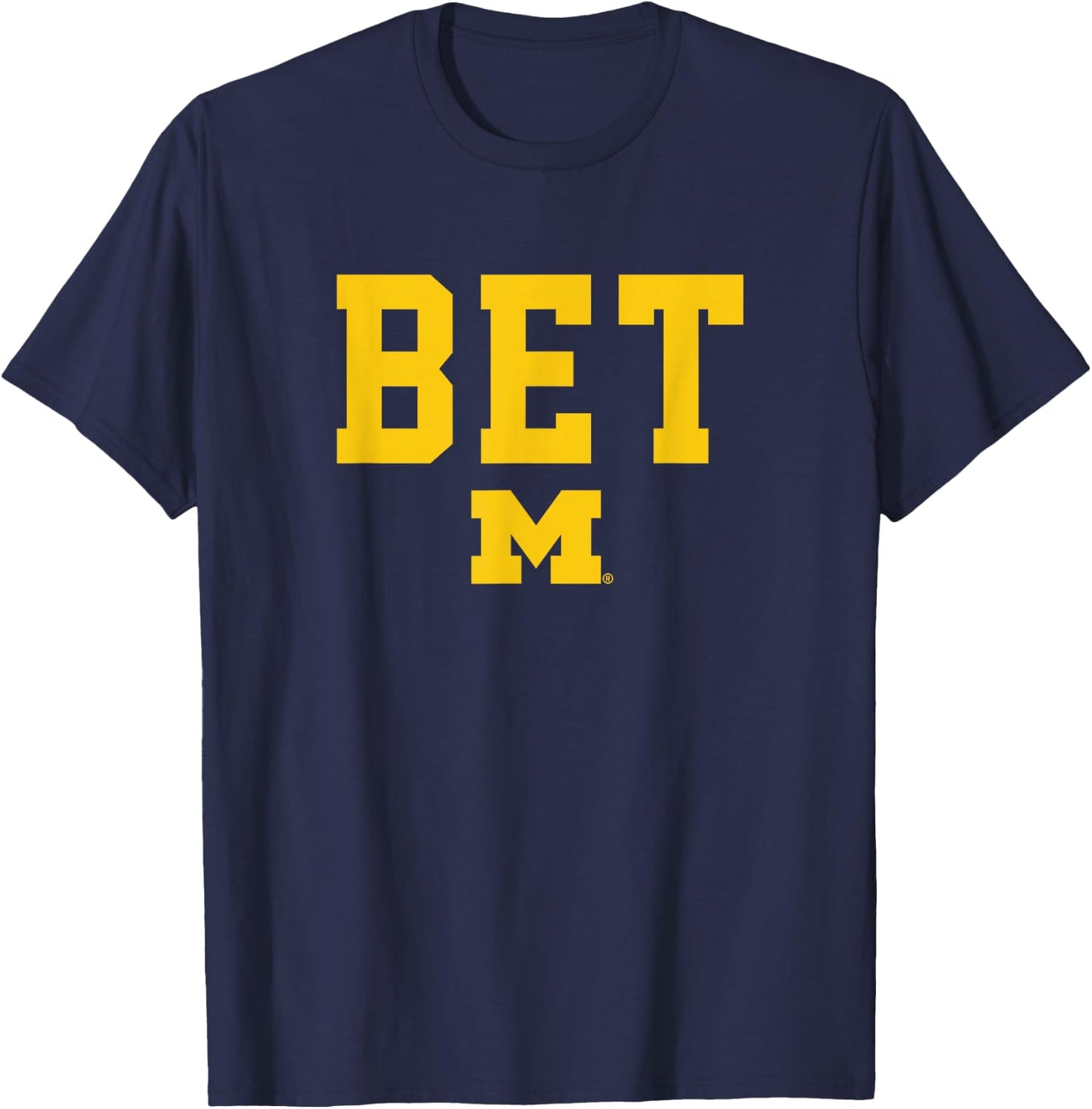 University of Michigan Wolverines U of M BET T-Shirt - T-Shirt | Navy