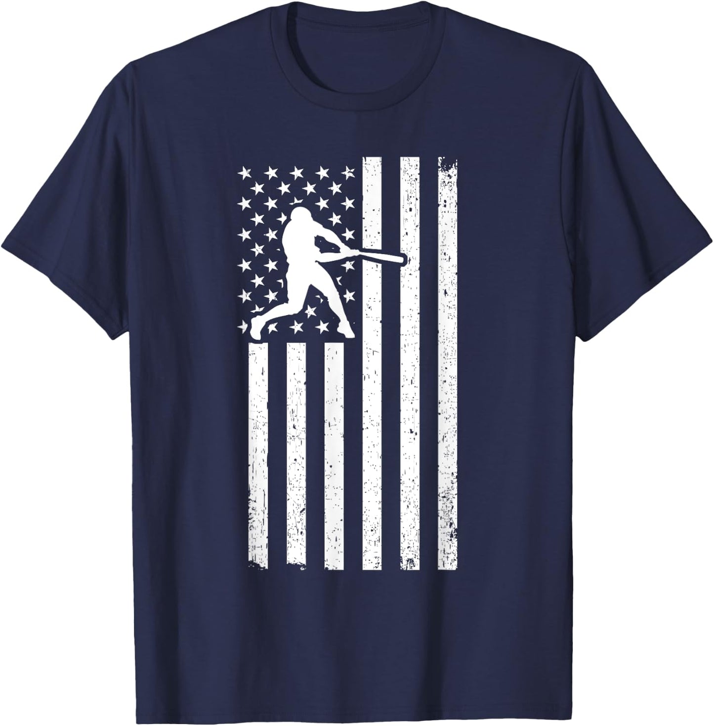 USA Flag Patriot Baseball & Softball Sport & T-Shirt - T-Shirt | Navy