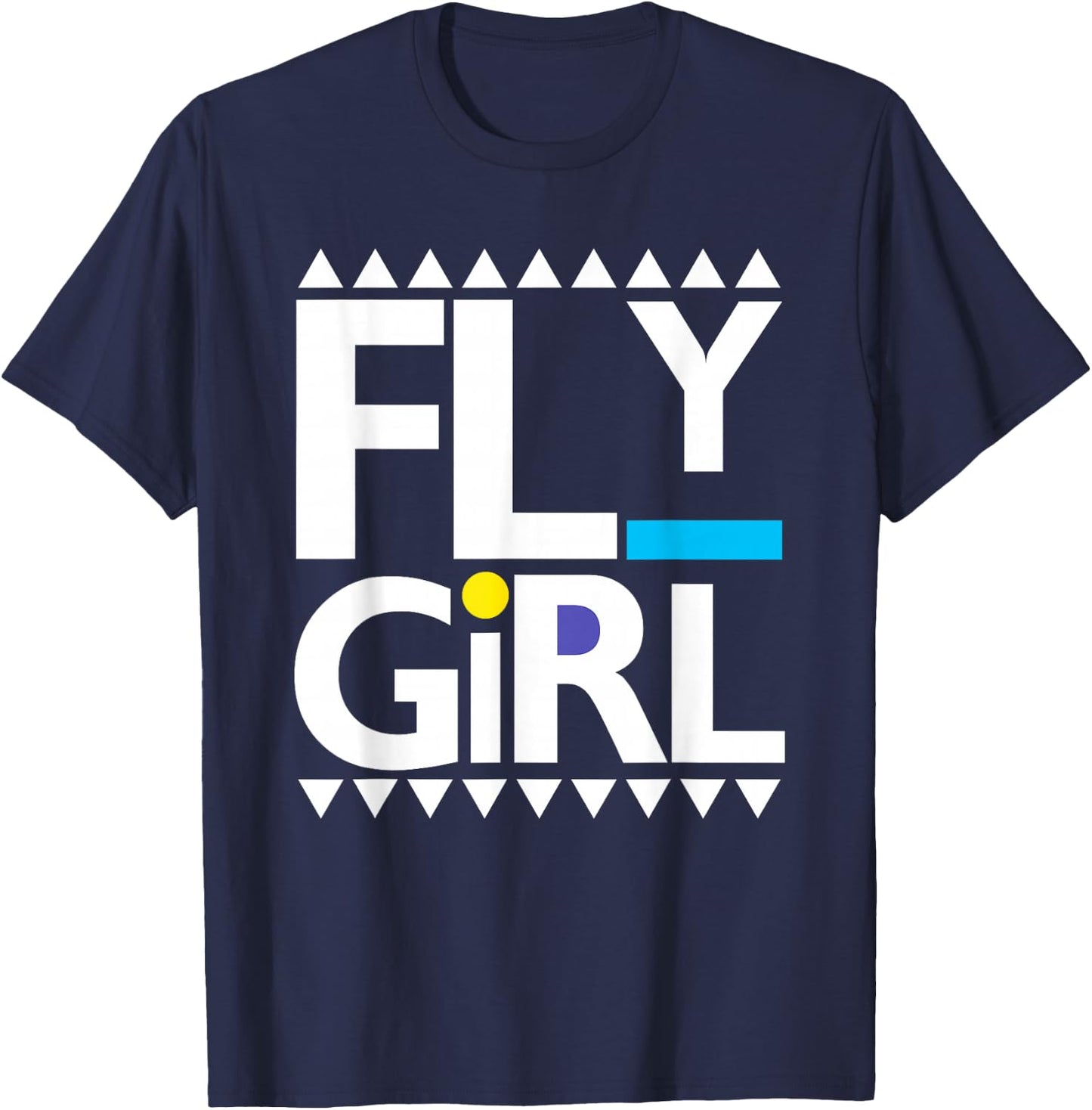 Fly Girl 80s 90s Old School Hip Hop T-Shirt - T-Shirt | Navy