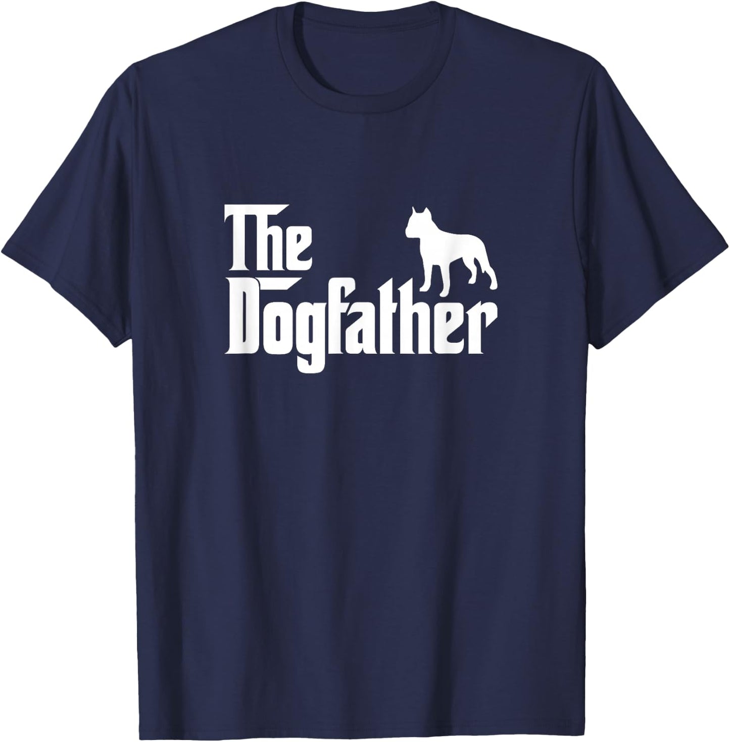 American Staffordshire Terrier Amstaff The DogFather T-Shirt - T-Shirt | Navy