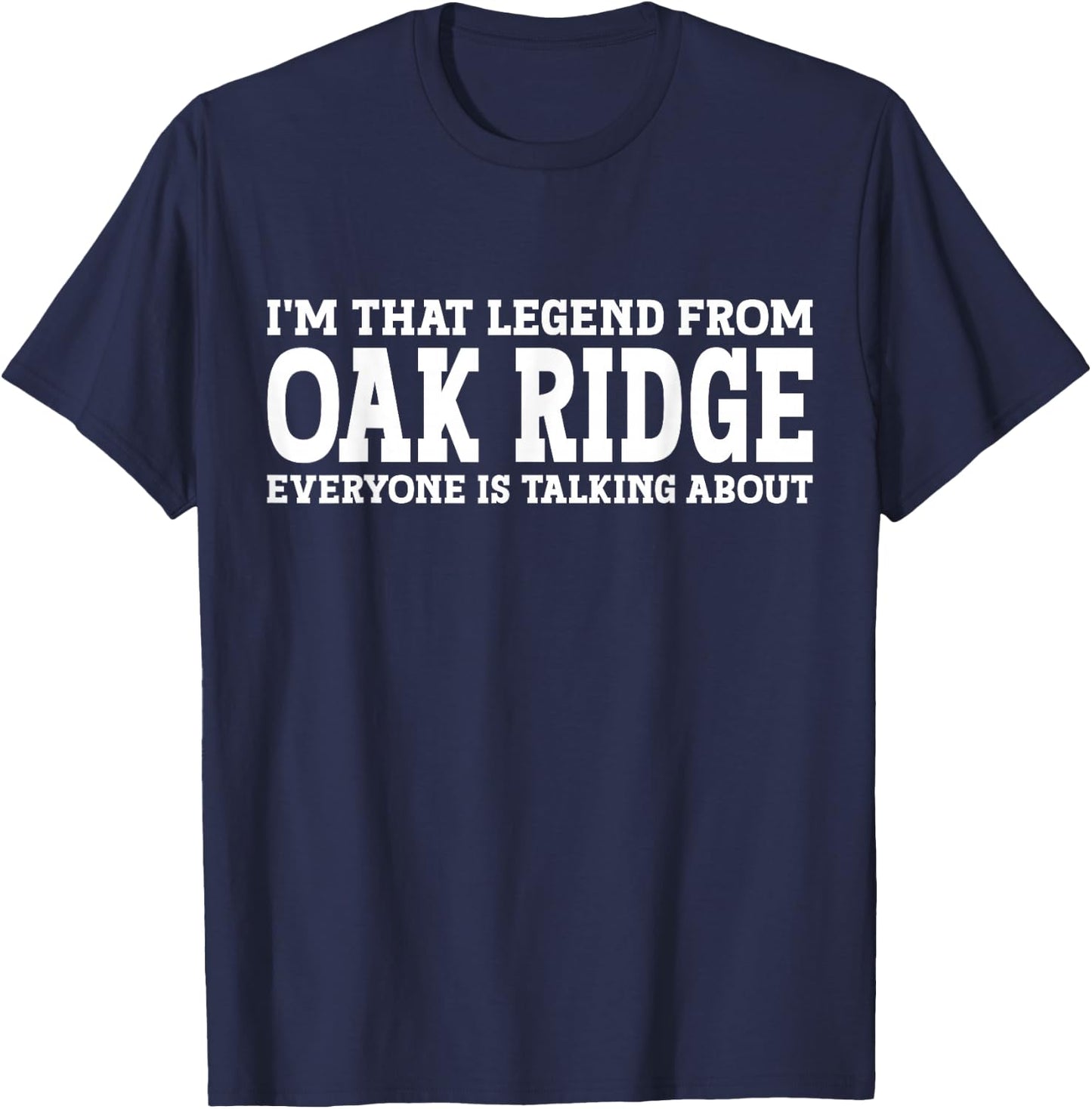 Oak Ridge Hometown NJ New Jersey Home Roots City Oak Ridge T-Shirt - T-Shirt | Navy