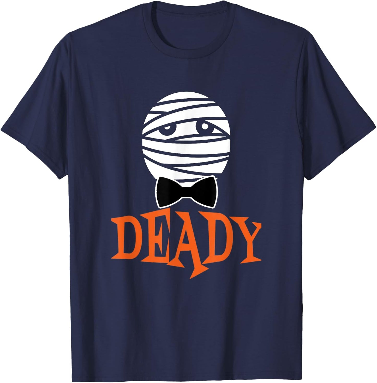 Deady Mummy Halloween Dad T-Shirt - T-Shirt | Navy