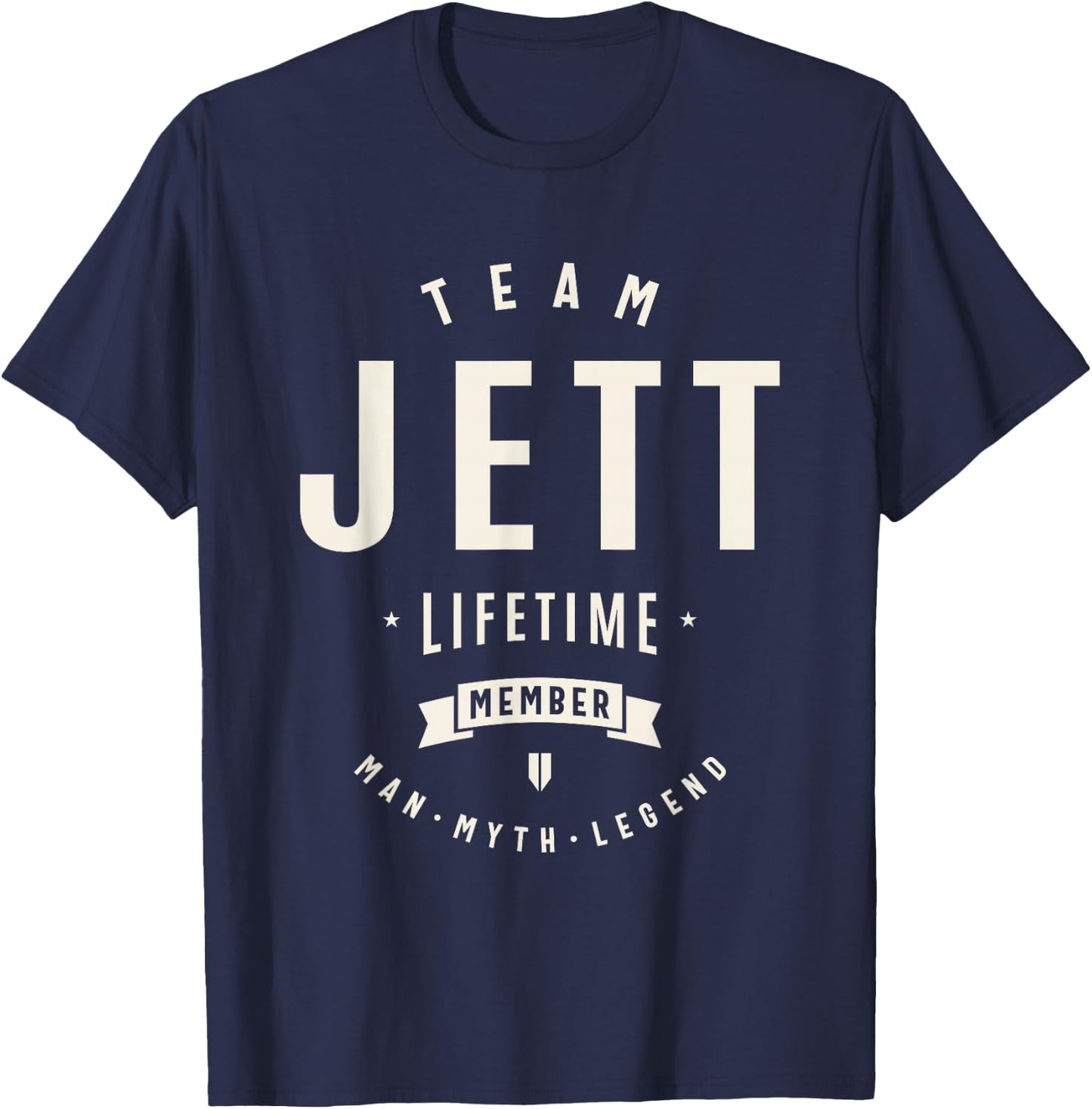 Team Jett Lifetime Member Funny Name Jett T-Shirt - T-Shirt | Navy
