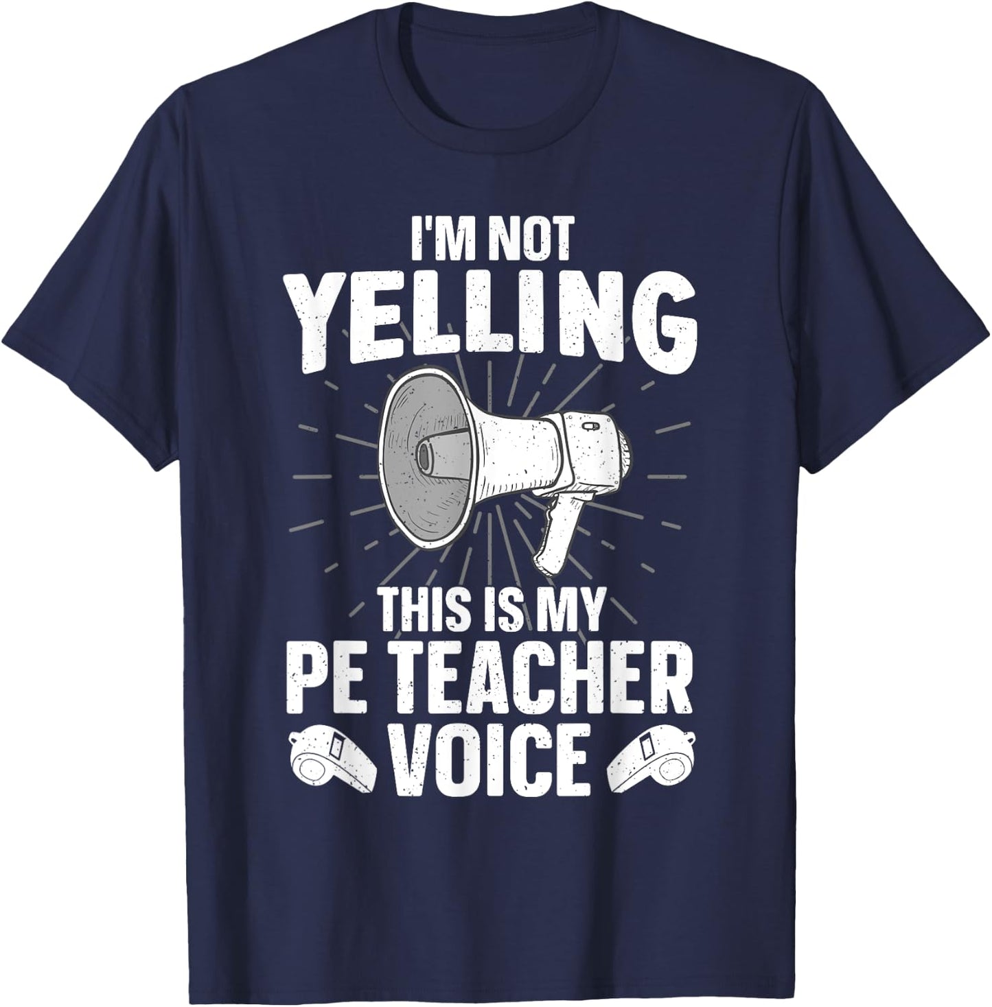 PE Teacher Art Women Physical Education Gym Teacher T-Shirt - T-Shirt | Navy