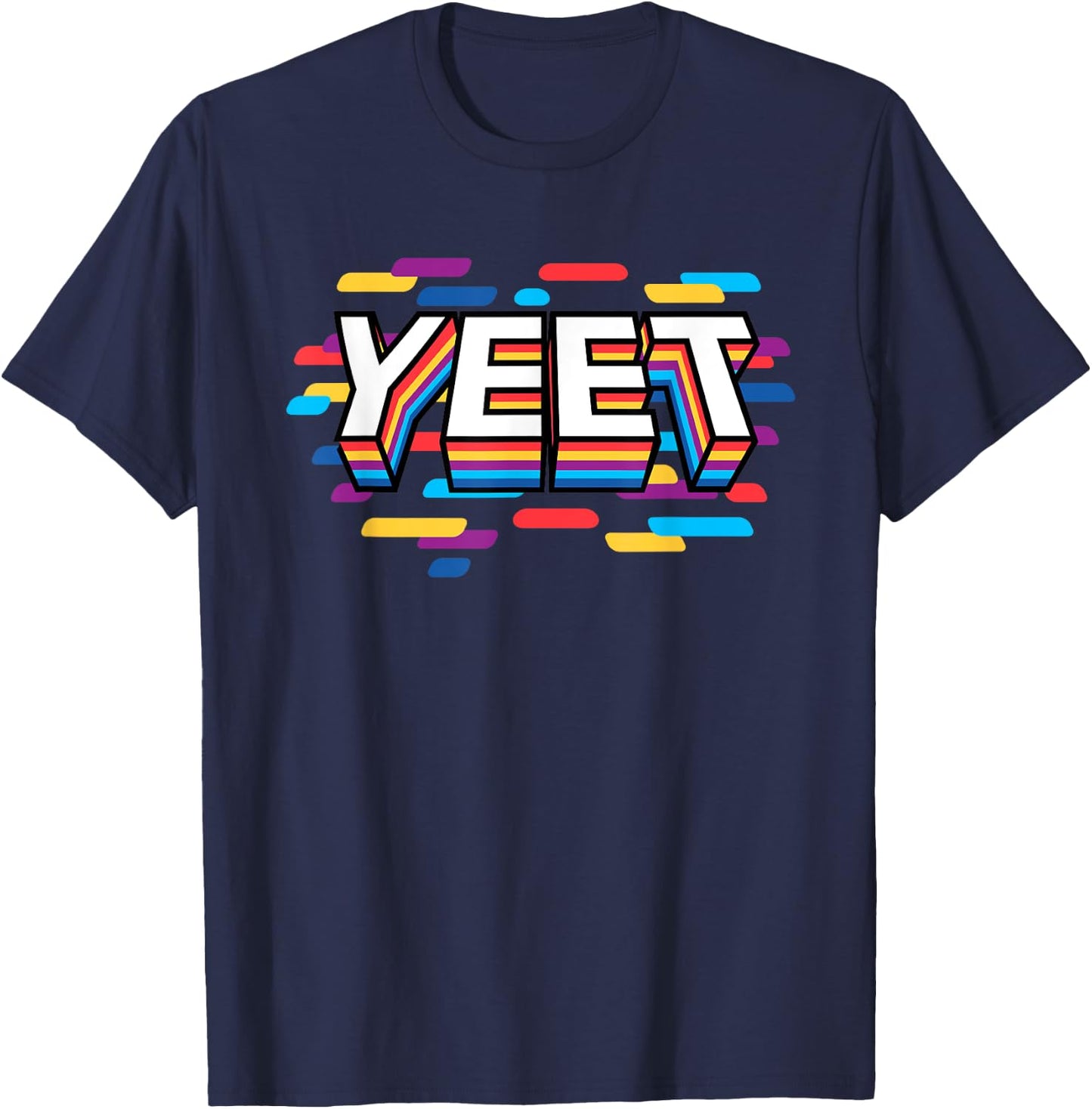 Yeet Funny Urban Slang Trendy Yeeting Slogan Gag Gift Kids T-Shirt - T-Shirt | Navy